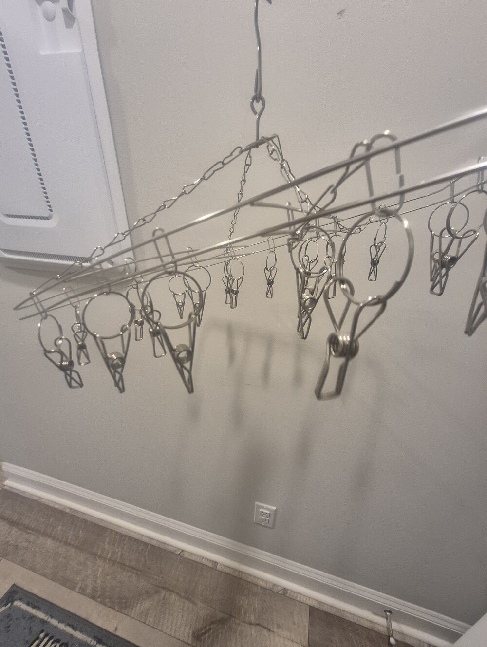 Stainless Steel Square Drying Rack/socks Etc. Laundry Drying Rack Clips - Picture 5 of 5